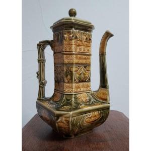 Earthenware Teapot From Choisy-le-roi By Hippolyte Boulenger Circa 1880