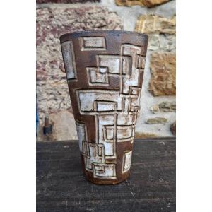 Kostanda Vallauris Geometric Decoration Vase