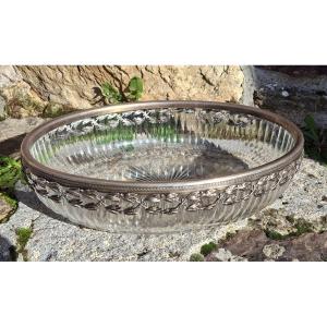 Large Baccarat Crystal And Silver Cup