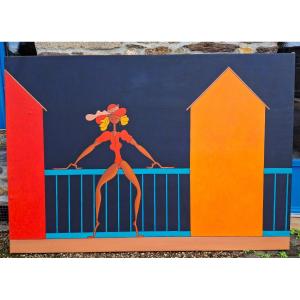 Large Painting Signed And Dated 1978 