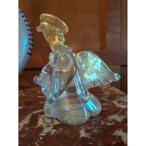 Little Praying Angel Seguso Murano Glass