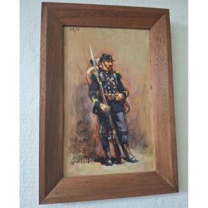 Portrait Of Marcel Wibault, Infantry Corporal, 1870