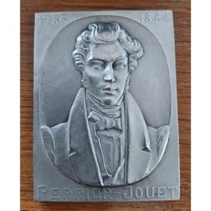 Perrier-jouet Champagne Silver Commemorative Plaque