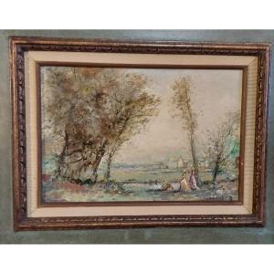 Guy Cambier (1923-2008) Oil On Canvas