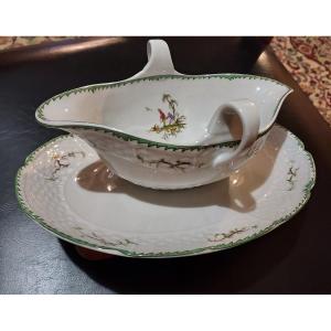 Sauceboat Raynaud Limoges Si Kiang Decor Service N ° 2