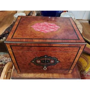 Napoleon III Liquor Cellar In Nineteenth Marquetry