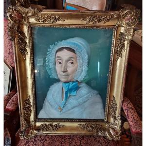 Portrait Of Old Woman Pastel 1841