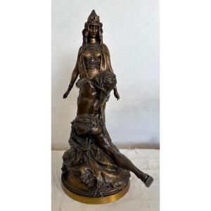 Bronze River Theodore Carthage Woman Man Salammbo At Matho's