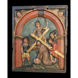 Way Of The Cross Panel 16th Century