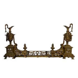 Pair Of Napoleon III Bronze Andirons