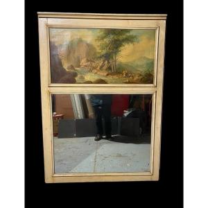 19th Century Animated Landscape Trumeau