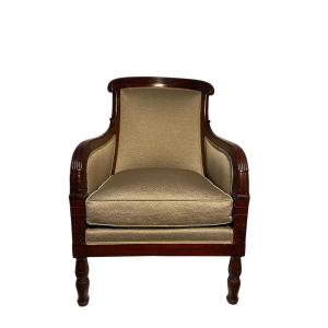 Empire Period Stamped Mahogany Bergere
