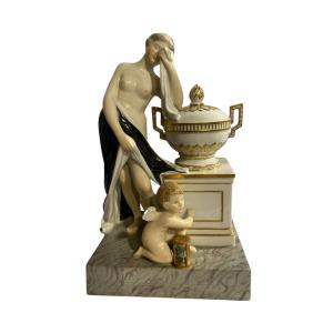 Allegory Of Time, Royal Copenhagen Manufactory