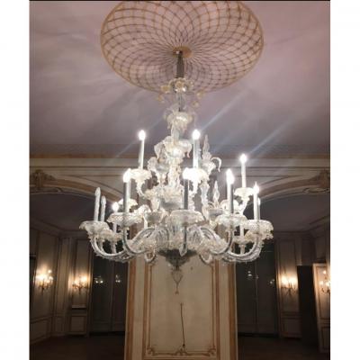 Large Murano Glass Chandelier