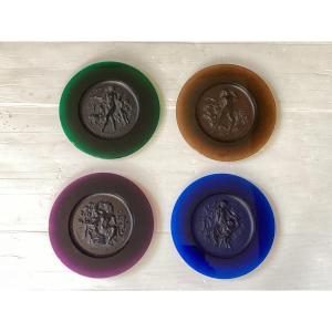 Daum Glass Paste Dishes 