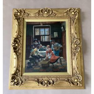 Wilhelm Giessel Signed Painting