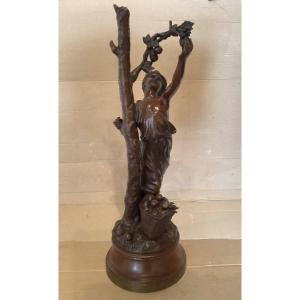 Signed Bronze Statue