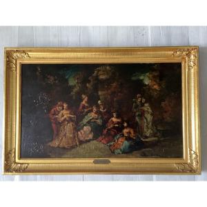 Monticelli Painting On Wood