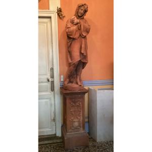 Large Terracotta Signed Hp Moreau