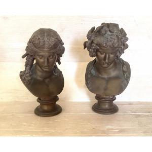 Ancient Bronzes Ariadne And Bacchus