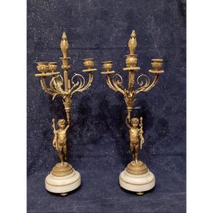 Pair Of Louis XVI Candelabra