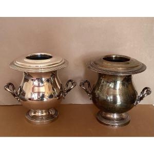 Christofle Pair Of Coolers