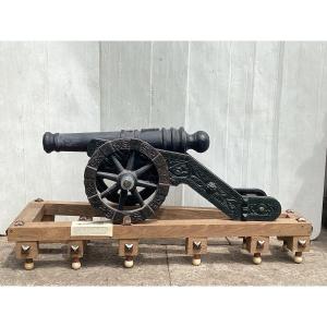 19th Century Cast Iron Cannon
