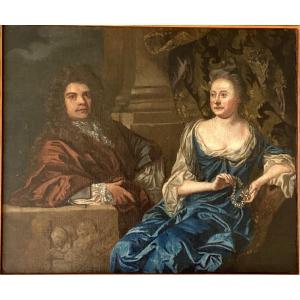 18th Century Portrait Of Two English Nobles