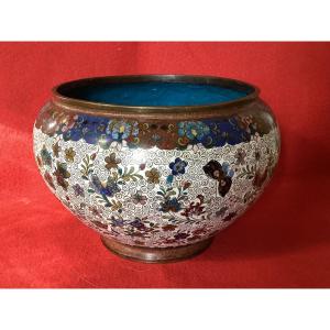 Cloisonné Enamel Flowerpot
