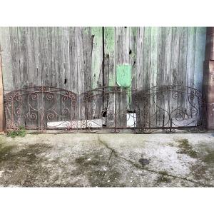 19th Century Wrought Iron Grilles 