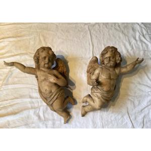 Pair Of 18th Century Angels