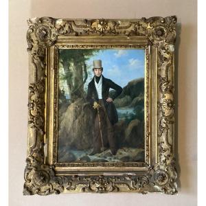 19th Century Portrait Signed 