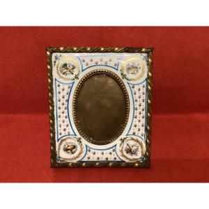 Porcelain And Gilt Bronze Frame