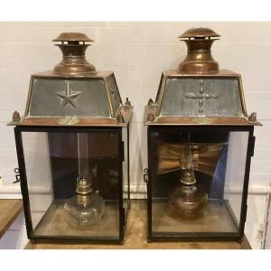 Pair Of 19th Century Wall Lanterns 