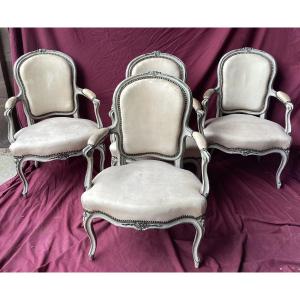 Othon Pierre Series Of Four Armchairs
