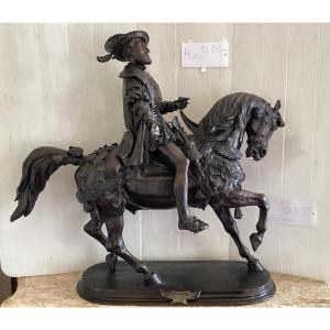 Important Signed Equestrian Bronze