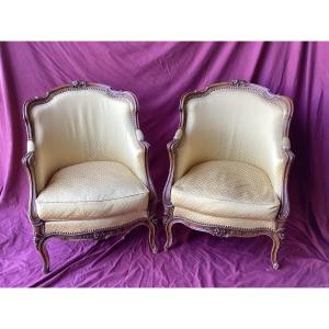 Pair Of Louis XV Bergeres 
