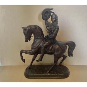 Bronze Equestrian Statue 19th Century 