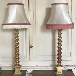 Large Pair Of 18th Century Lamps