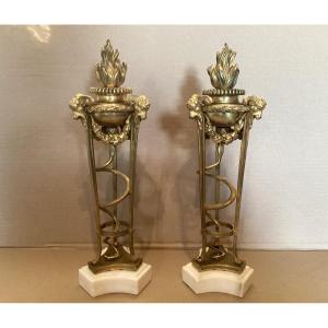 Pair Of Snake Casseroles 