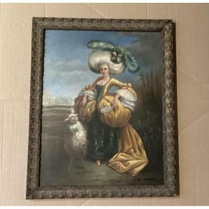 19th Century Copper Painting 