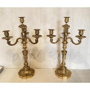 Pair Of 18th Century Candelabra