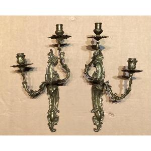Pair Of Louis XV Period Wall Sconces 