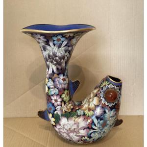 Cloisonné Enamel Vase 