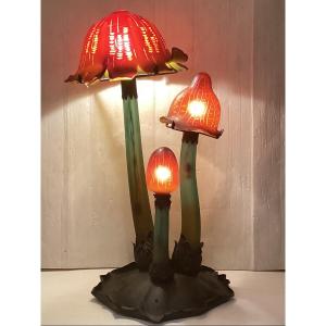 Coprins Lamp, Signed 