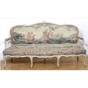 Louis XV Sofa With Tapestry 