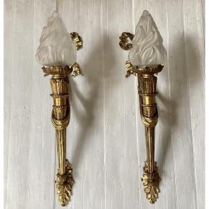 Important Pair Of Louis XVI Wall Sconces 