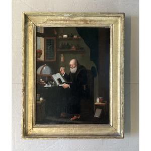 "the Alchemist" 18th Century Painting 