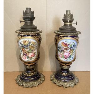 Pair Of Napoleon III Lamps 
