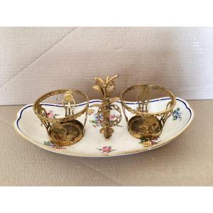 Sèvres 18th Oil Cruet Tray 